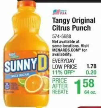 Menards Tangy Original Citrus Punch offer