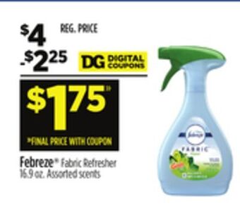 Dollar General Febreze® fabric refresher offer