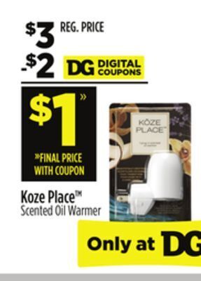 Dollar General Koze place scented oil warmer offer