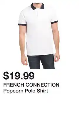 Marshalls French connection popcorn polo shirt offer