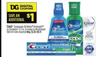 Dollar General Crest® offer