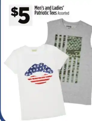 Dollar General Men's and ladies' patriotic tees offer