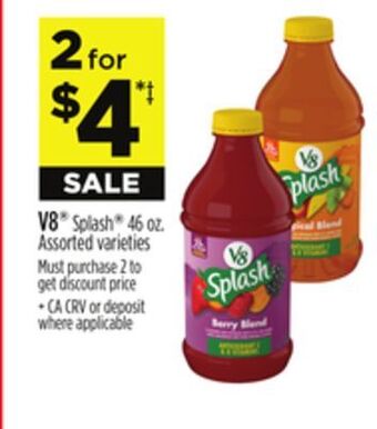 Dollar General V8® splash® offer