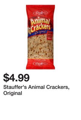 Wegmans Stauffer's animal crackers, original offer