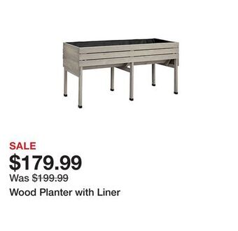 Tractor Supply Company Wood planter with liner offer