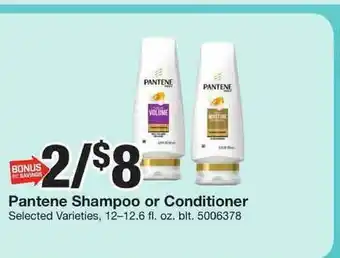 Giant Food Pantene Shampoo Or Conditioner offer