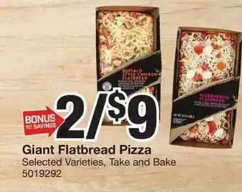 Giant Food Giant Flatbread Pizza offer