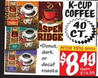 Ollie's K-cup coffee 40 ct. offer