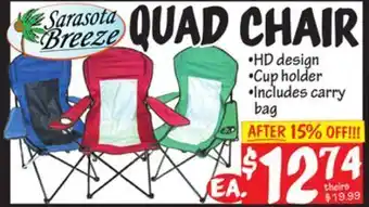 Ollie's Sarasota breeze quad chair offer