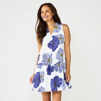 Kohl's Women's nine west button front ruffle hem dress offer