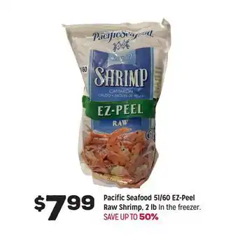 Grocery Outlet Pacific seafood 51/60 ez-peel raw shrimp, 2 lb offer