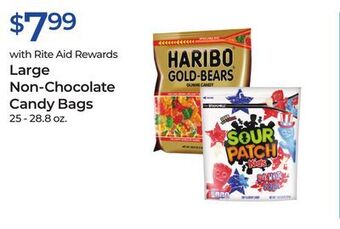 Rite Aid Large non-chocolate candy bags offer