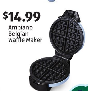 Aldi Ambiano belgian waffle maker offer