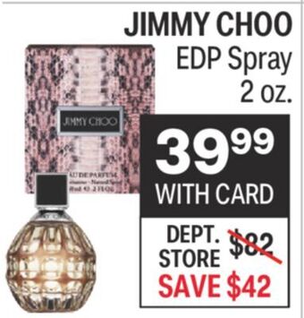 CVS Jimmy choo edp spray 2 oz. offer