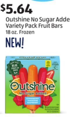 Aldi Outshine no sugar added variety pack fruit bars offer