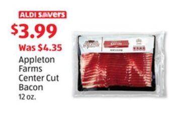 Aldi Appleton farms center cut bacon offer