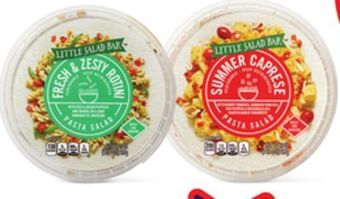 Aldi Little salad bar caprese or rotini pasta salad offer