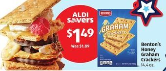 Aldi Benton's honey graham crackers offer