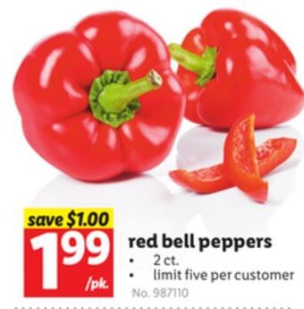 Lidl Red bell peppers offer