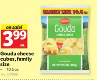 Lidl Gouda cheese cubes, family size offer