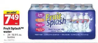 Lidl Fruit splash™ water offer