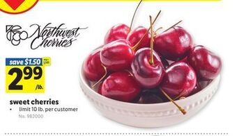 Lidl Sweet cherries offer