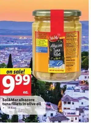 Lidl Sol & mar albacore tuna fillets in olive oil offer