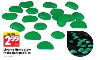Lidl Livarno home glow in the dark pebbles offer