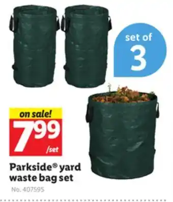 Lidl Parkside® yard waste bag set offer