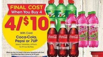 Kroger Coca-Cola,Pepsi Or 7Up offer
