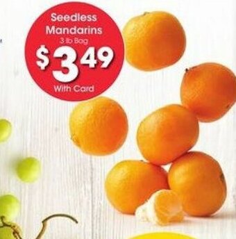 Kroger Seedless Mandarins offer