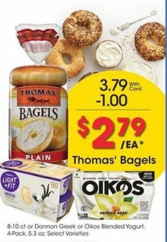 Kroger Thomas' Bagels offer