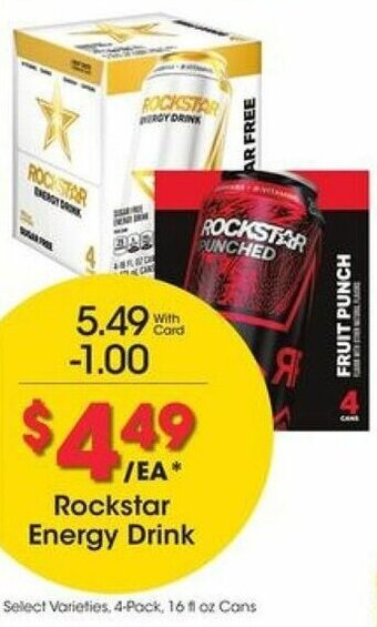 Kroger Rockstar Energy Drink offer
