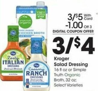 Kroger Kroger Salad Dressing offer