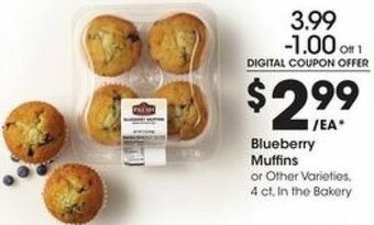 Kroger Blueberry Muffins offer