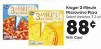 Kroger Kroger 3 Minute Microwave Pizza offer