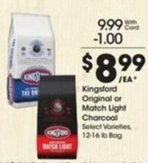Kroger Kingsford Original Or Match Light Charcoal offer