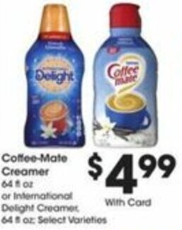 Kroger Coffee-Mate Creamer offer