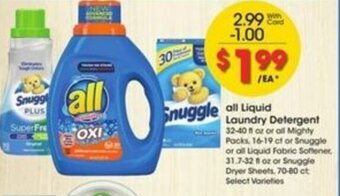 Kroger All Liquid Laundry Detergent offer