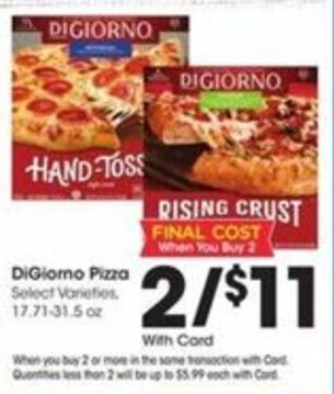 Kroger DiGiorno Pizza offer