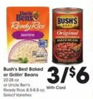 Kroger Bush's Best Baked Or Grillin' Beans 22-28 oz offer