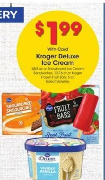 Kroger Kroger Deluxe Ice Cream offer
