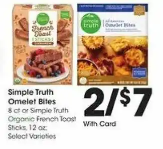 Kroger Simple Truth Omelet Bites offer