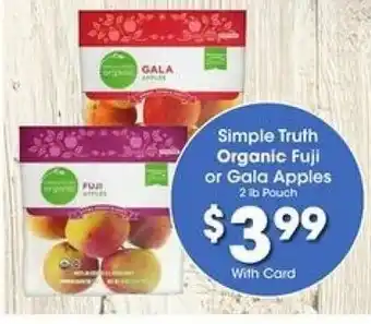 Kroger Simple Truth Organic Fuji Or Gala Apples offer