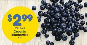 Kroger Organic Blueberries 6 oz offer