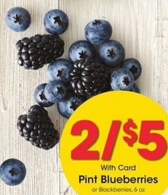 Kroger Pint Blueberries offer