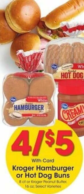Kroger Kroger Hamburger Or Hot Dog Buns offer