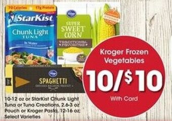 Kroger Kroger Frozen Vegetables offer