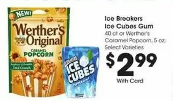 Kroger Ice Breakers Ice Cubes Gum offer