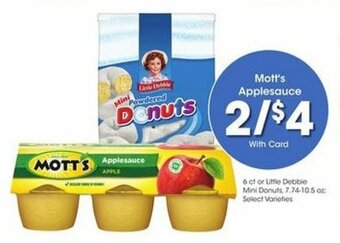 Kroger Mott's Applesauce offer